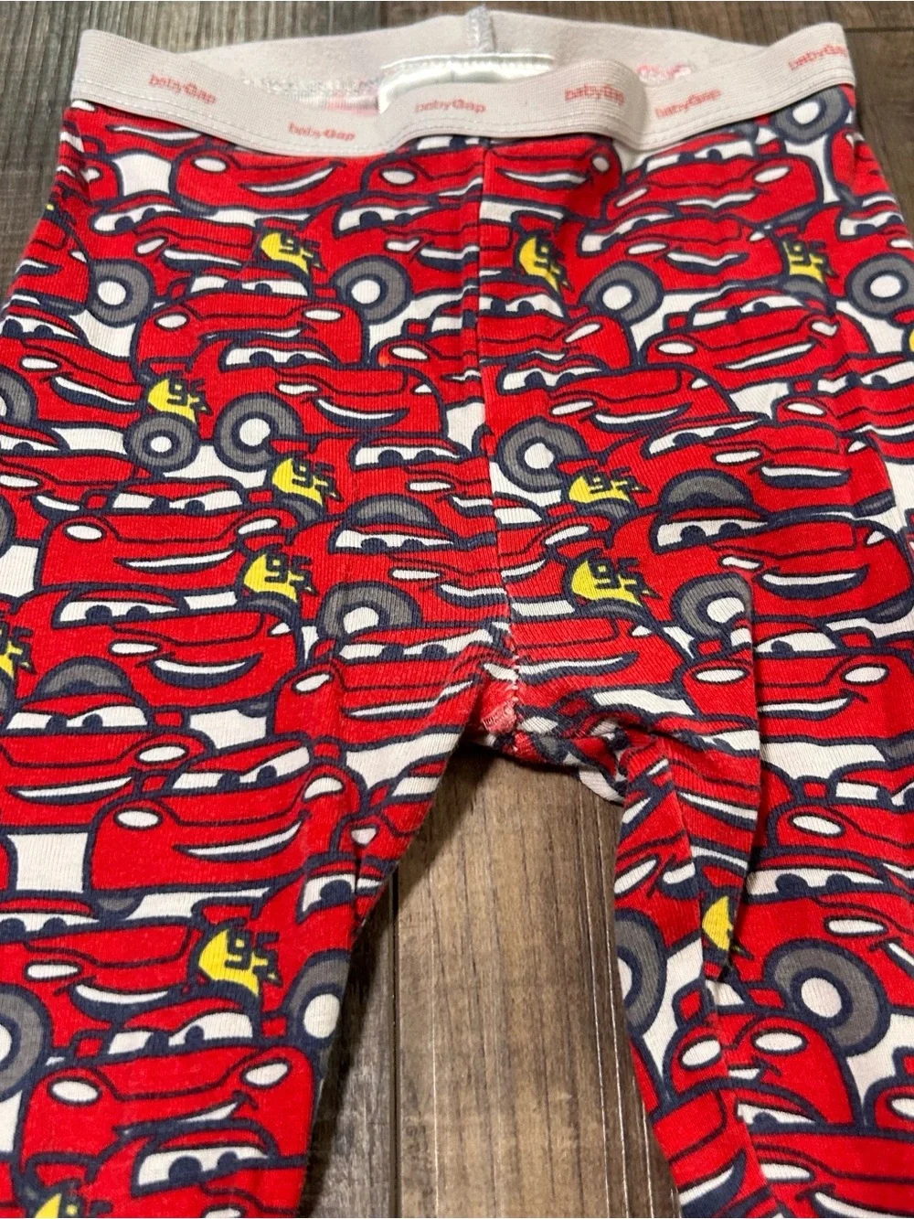 baby GAP Pixar Boys Pajama Pant Lightning McQueen Cars Print Cotton Size 3 Years